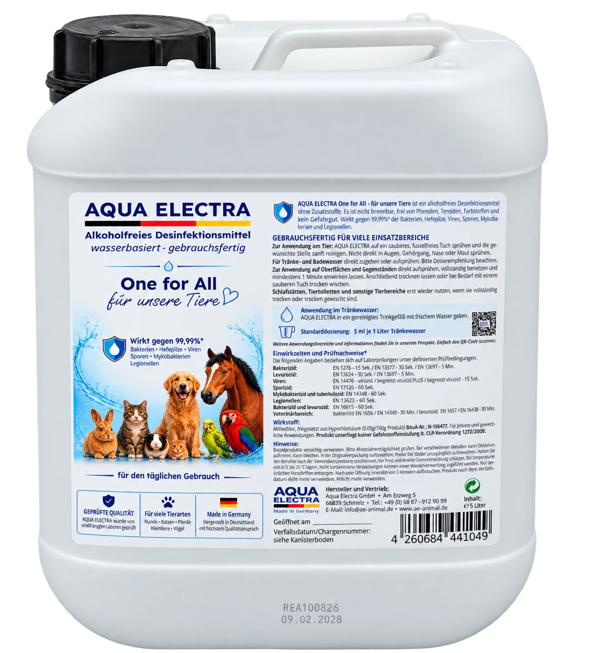 AQUA ELECTRA One for All Desinfektionsmittel für Tierbereiche